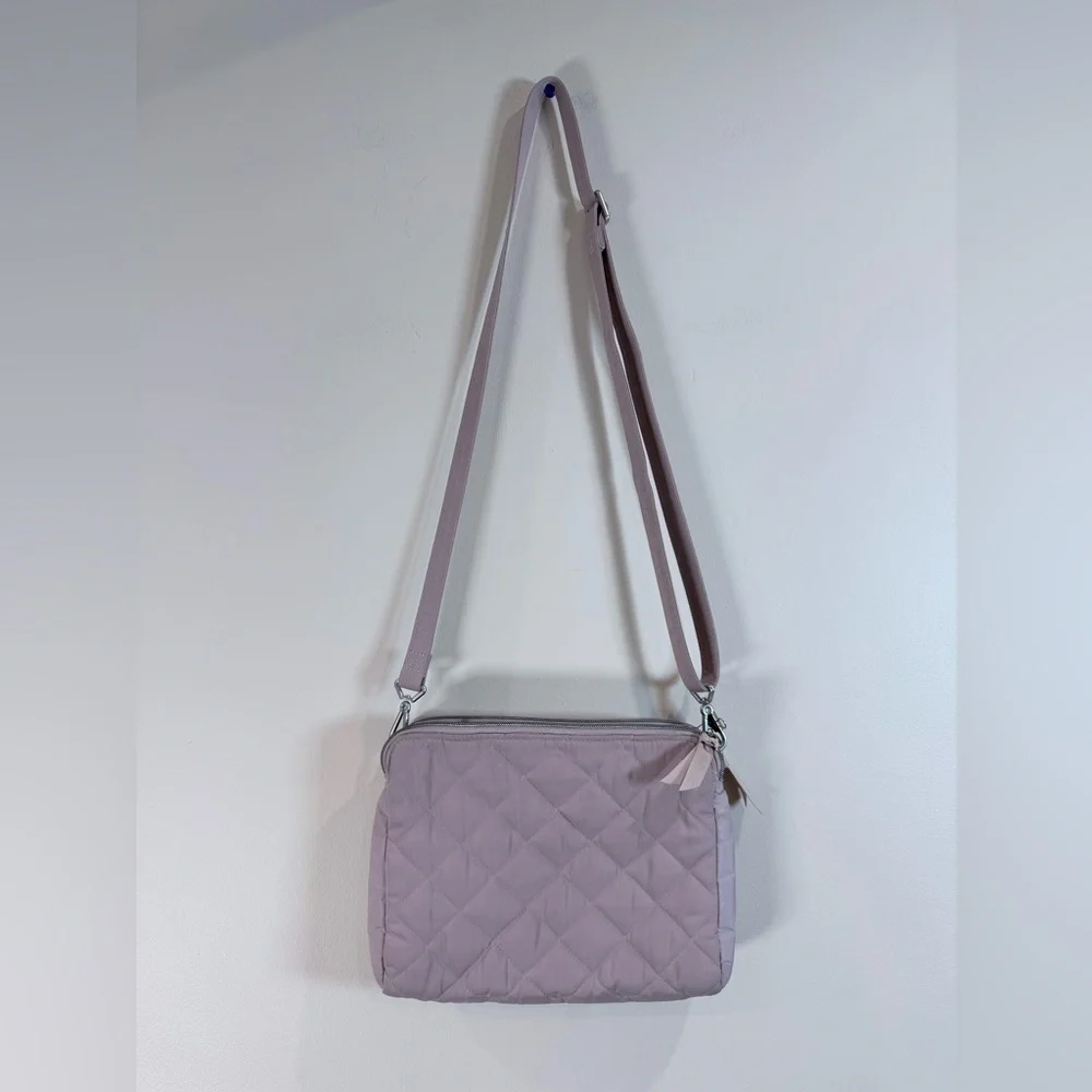 🔥Vera Bradley Quilted Crossbody Shoulder Bag - Dusty Lilac EC🔥